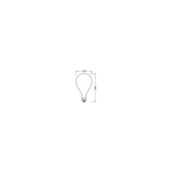 Osram Vintage 1906 LED Big Grape E27 Filament Matt 7.3W 806lm - 827 Extra Varm Vit | Dimbar - Ersättare 60W