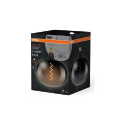 Osram Vintage 1906 LED Classic Globe LED E27 Special Filament Smoke 4.5W 150lm - 818 Extra Varm Vit | Ersättare 15W