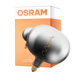 Osram Vintage 1906 LED Classic Globe LED E27 Special Filament Smoke 4.5W 150lm - 818 Extra Varm Vit | Ersättare 15W