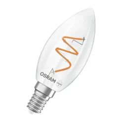 Osram Vintage 1906 LED Classic Slim E14 Kronljus Filament Klar 3.1W 300lm - 927 Extra Varm Vit | Bästa Färgåtergivning - Dimbar - Ersättare 25W
