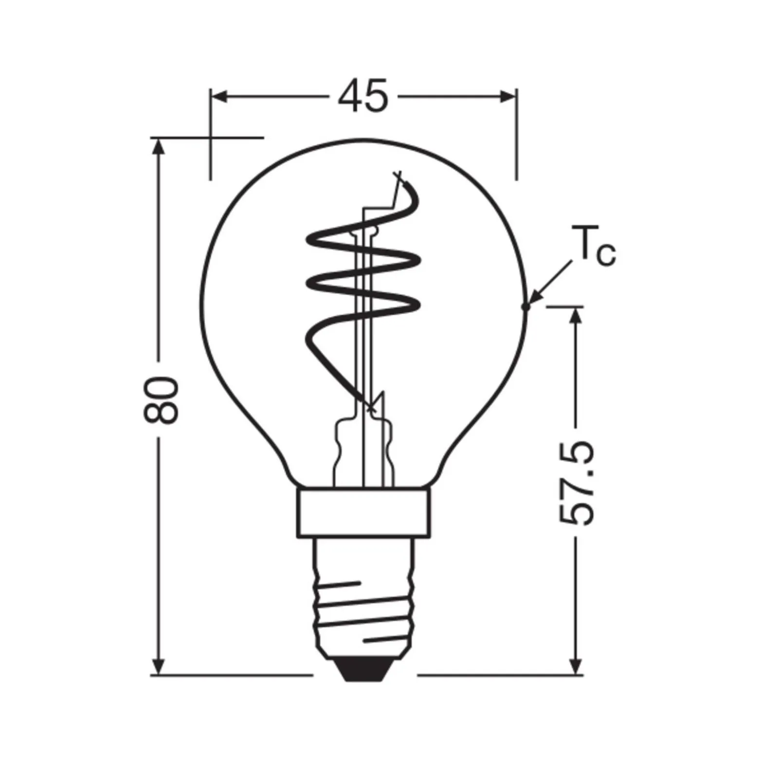 Osram Vintage 1906 LED Classic Slim E14 Päron Filament Klar 4.6W 470lm - 927 Extra Varm Vit | Bästa Färgåtergivning - Dimbar - Ersättare 40W