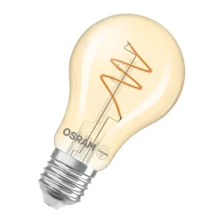 Osram Vintage 1906 LED Classic Slim E27 Päron Filament Guld 4.9W 470lm - 927 Extra Varm Vit | Bästa Färgåtergivning - Dimbar - Ersättare 40W