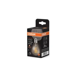 Osram Vintage 1906 LED Classic Slim E27 Päron Filament Klar 4.6W 470lm - 922 Extra Varm Vit | Bästa Färgåtergivning - Dimbar - Ersättare 40W