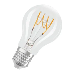 Osram Vintage 1906 LED Classic Slim E27 Päron Filament Klar 4.8W 470lm - 827 Extra Varm Vit | Dimbar - Ersättare 40W