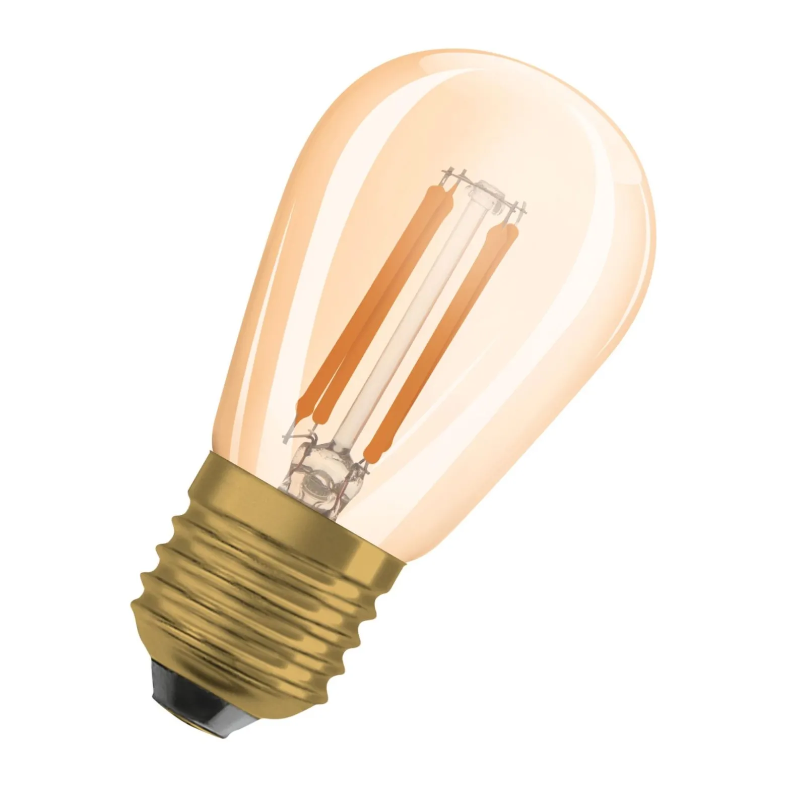 Osram Vintage 1906 LED E27 Edison Filament Guld 4.8W 360lm - 822 Extra Varm Vit | Dimbar - Ersättare 40W