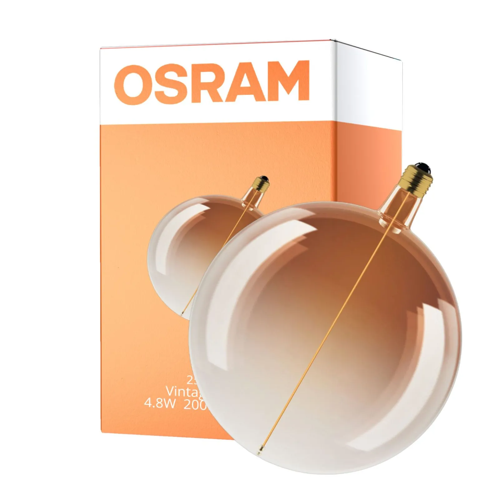 Osram Vintage 1906 LED E27 Filament 4.8W 200lm - 818 Extra Varm Vit | Dimbar - Ersättare 25W