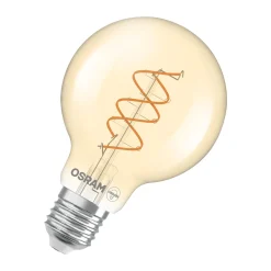 Osram Vintage 1906 LED E27 Globe Filament Twist Guld 8W 806lm - 922 Extra Varm Vit | Bästa Färgåtergivning - Dimbar - Ersättare 60W