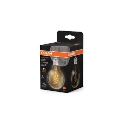 Osram Vintage 1906 LED E27 Globe Filament Twist Guld 8W 806lm - 922 Extra Varm Vit | Bästa Färgåtergivning - Dimbar - Ersättare 60W