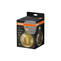 Osram Vintage 1906 LED E27 Globe Filament Goud 125mm 4W 300lm - 820 Zeer Warm Wit | Dimbaar - Vervangt 28W
