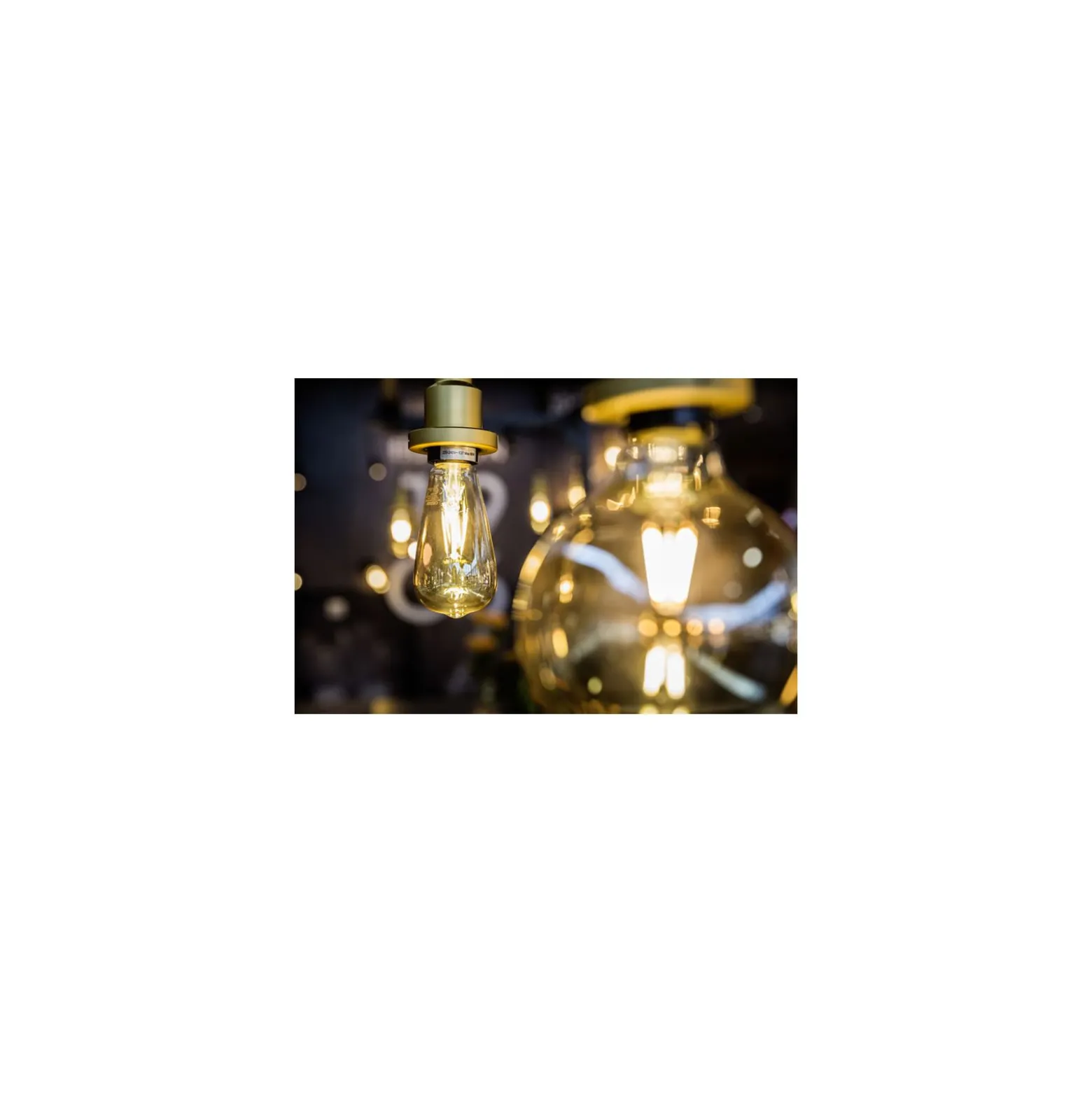 Osram Vintage 1906 LED E27 Globe Filament Guld 125mm 6.5W 650lm - 824 Extra Varm Vit | Dimbar - Ersättare 50W