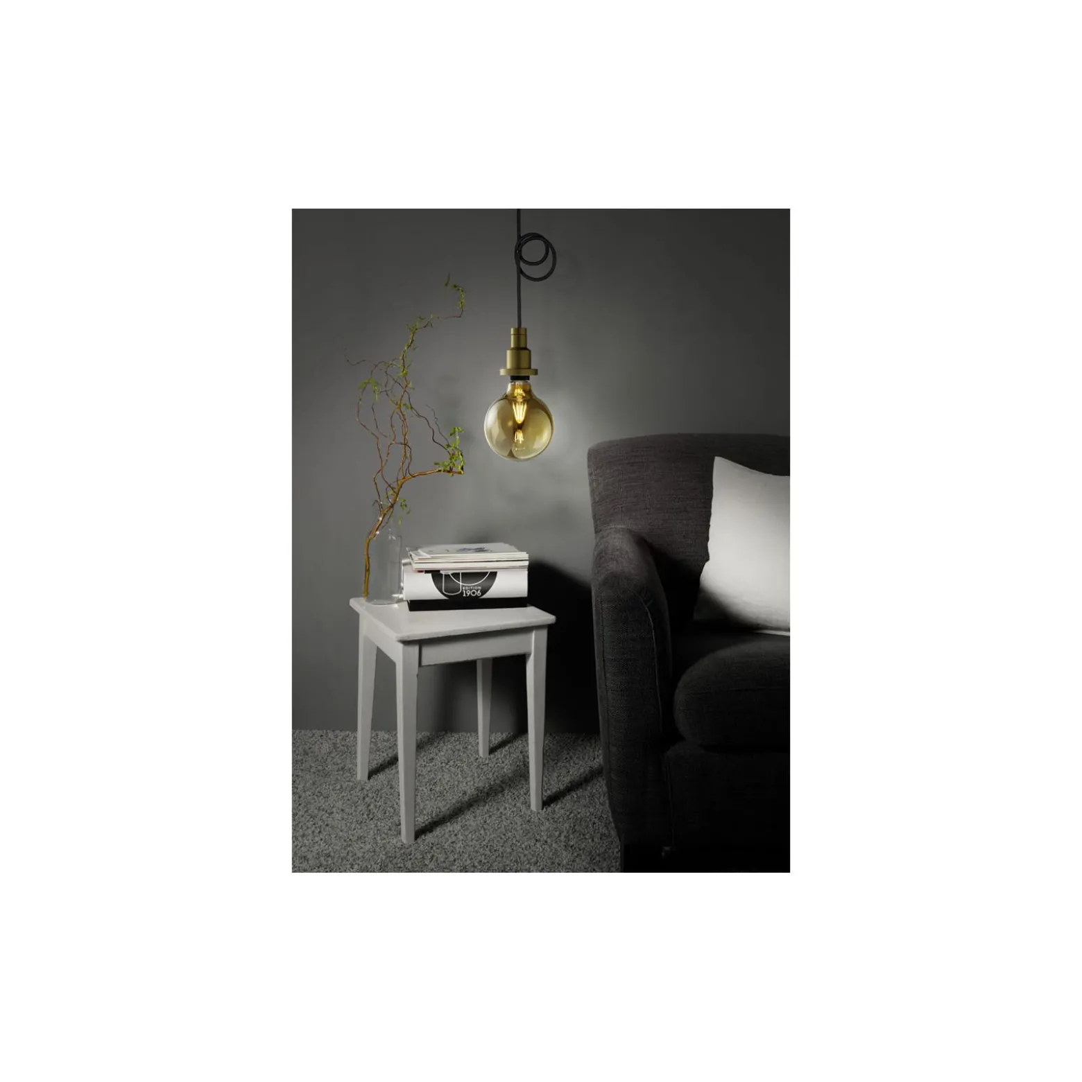 Osram Vintage 1906 LED E27 Globe Filament Guld 125mm 6.5W 650lm - 824 Extra Varm Vit | Dimbar - Ersättare 50W