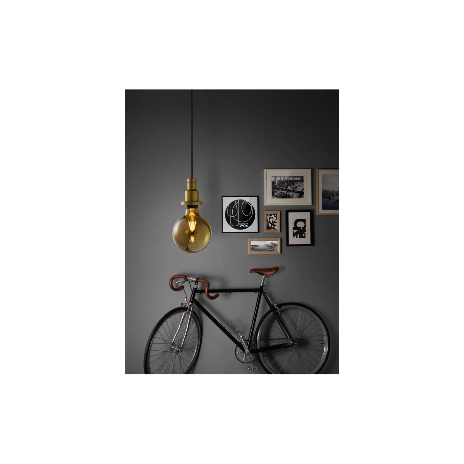 Osram Vintage 1906 LED E27 Globe Filament Guld 125mm 6.5W 650lm - 824 Extra Varm Vit | Dimbar - Ersättare 50W