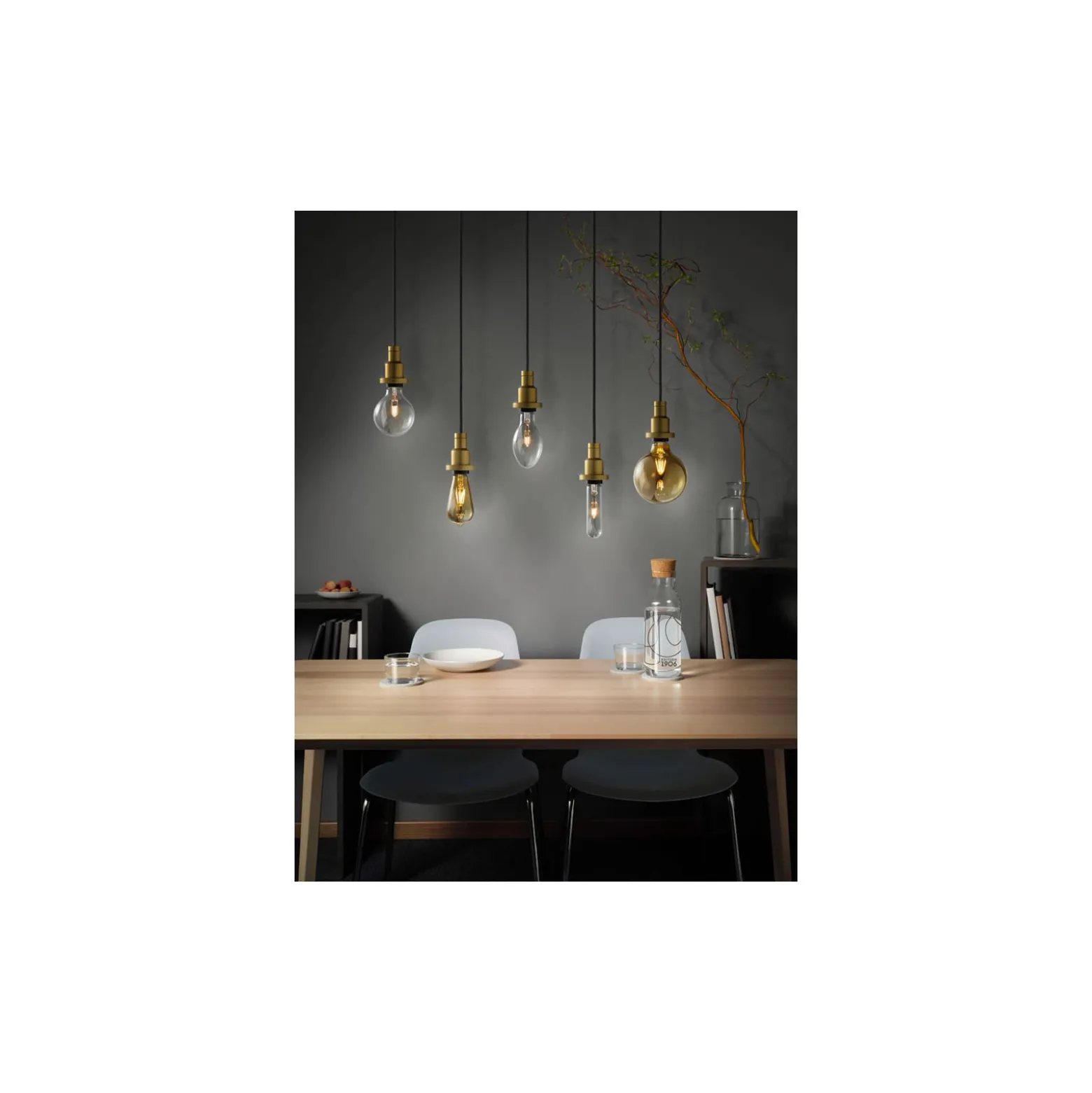 Osram Vintage 1906 LED E27 Globe Filament Guld 125mm 6.5W 650lm - 824 Extra Varm Vit | Dimbar - Ersättare 50W