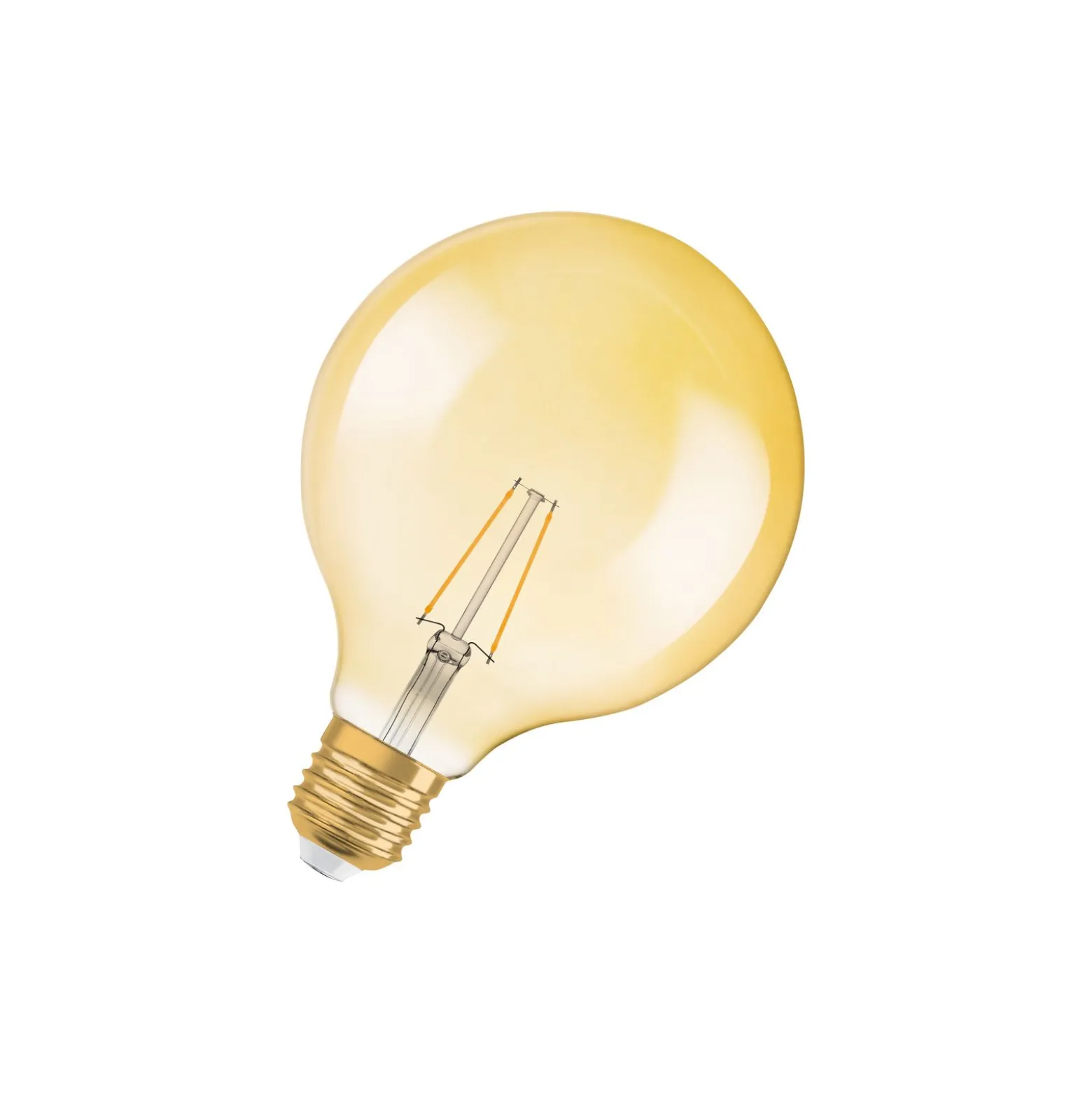 Osram Vintage 1906 LED E27 Globe Filament Guld 125mm 2.8W 200lm - 824 Extra Varm Vit | Ersättare 25W