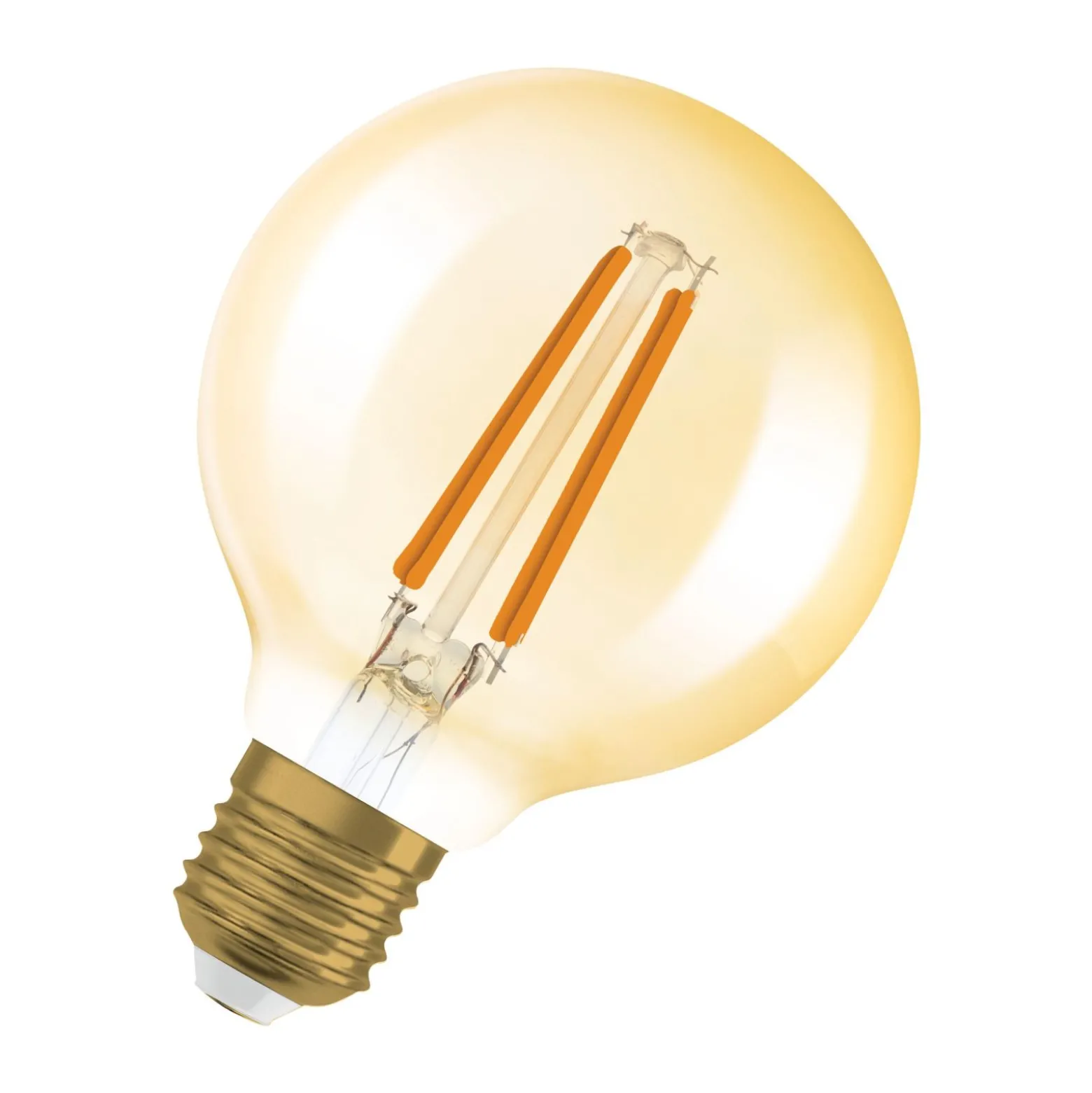 Osram Vintage 1906 LED E27 Globe Filament Guld 7.2W 806lm - 824 Extra Varm Vit | Ersättare 60W