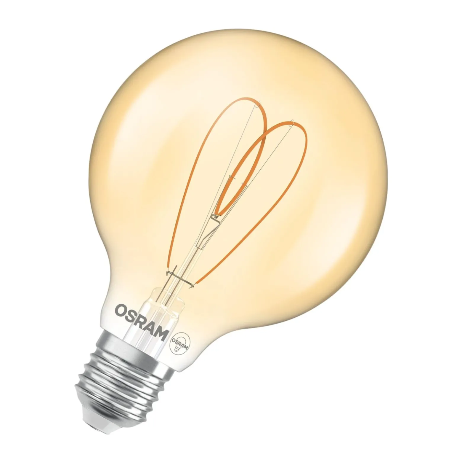 Osram Vintage 1906 LED E27 Globe Filament Guld 4.9W 470lm - 922 Extra Varm Vit | Bästa Färgåtergivning - Dimbar - Ersättare 40W