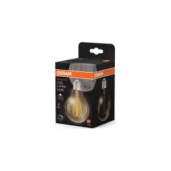 Osram Vintage 1906 LED E27 Globe Filament Guld 4.9W 470lm - 927 Extra Varm Vit | Bästa Färgåtergivning - Dimbar - Ersättare 40W