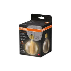 Osram Vintage 1906 LED E27 Globe Filament Guld 95mm 5.8W 470lm - 822 Extra Varm Vit | Dimbar