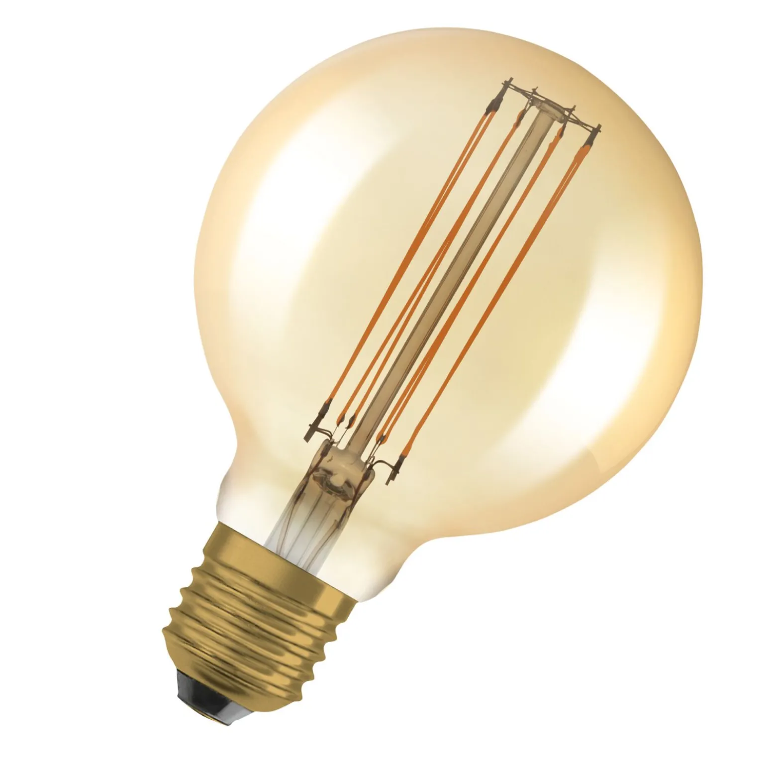 Osram Vintage 1906 LED E27 Globe Filament Guld 95mm 5.8W 470lm - 822 Extra Varm Vit | Dimbar