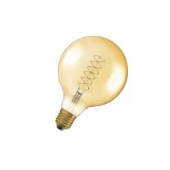 Osram Vintage 1906 LED E27 Globe Filament Gold 125mm 7W 600lm - 822 Extra Warm White | Dimmable