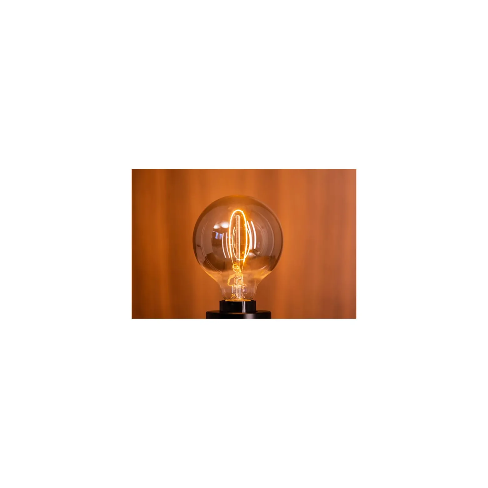 Osram Vintage 1906 LED E27 Globe Filament Smokey 95mm 3.4W 100lm - 818 Extra Warm White