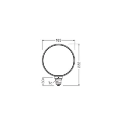 Osram Vintage 1906 LED E27 Globe Filament Smoke 183mm 4W 110lm - 818 Extra Varm Vit | Dimbar - Ersättare 12W