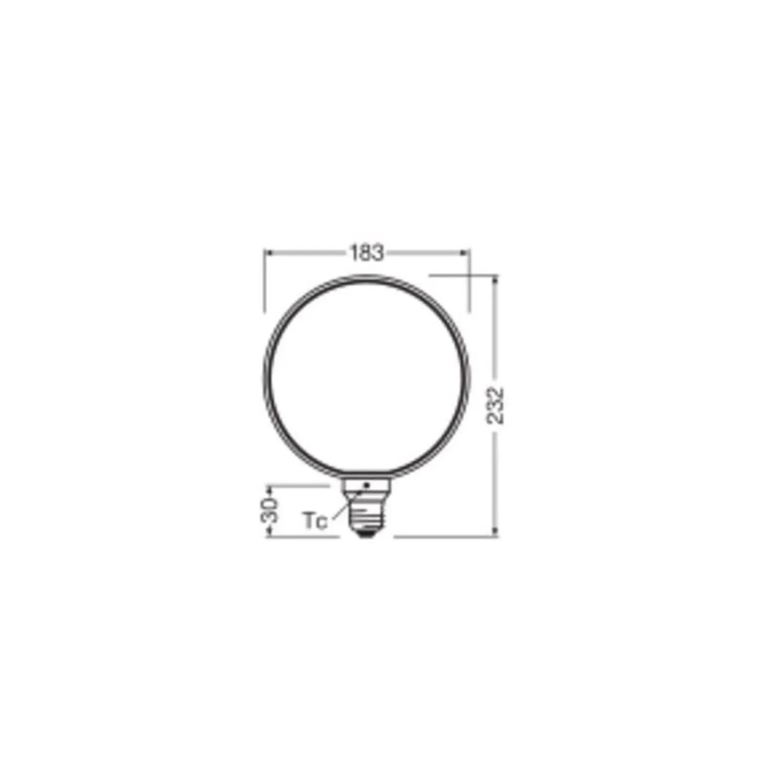 Osram Vintage 1906 LED E27 Globe Filament Smoke 183mm 4W 110lm - 818 Extra Varm Vit | Dimbar - Ersättare 12W