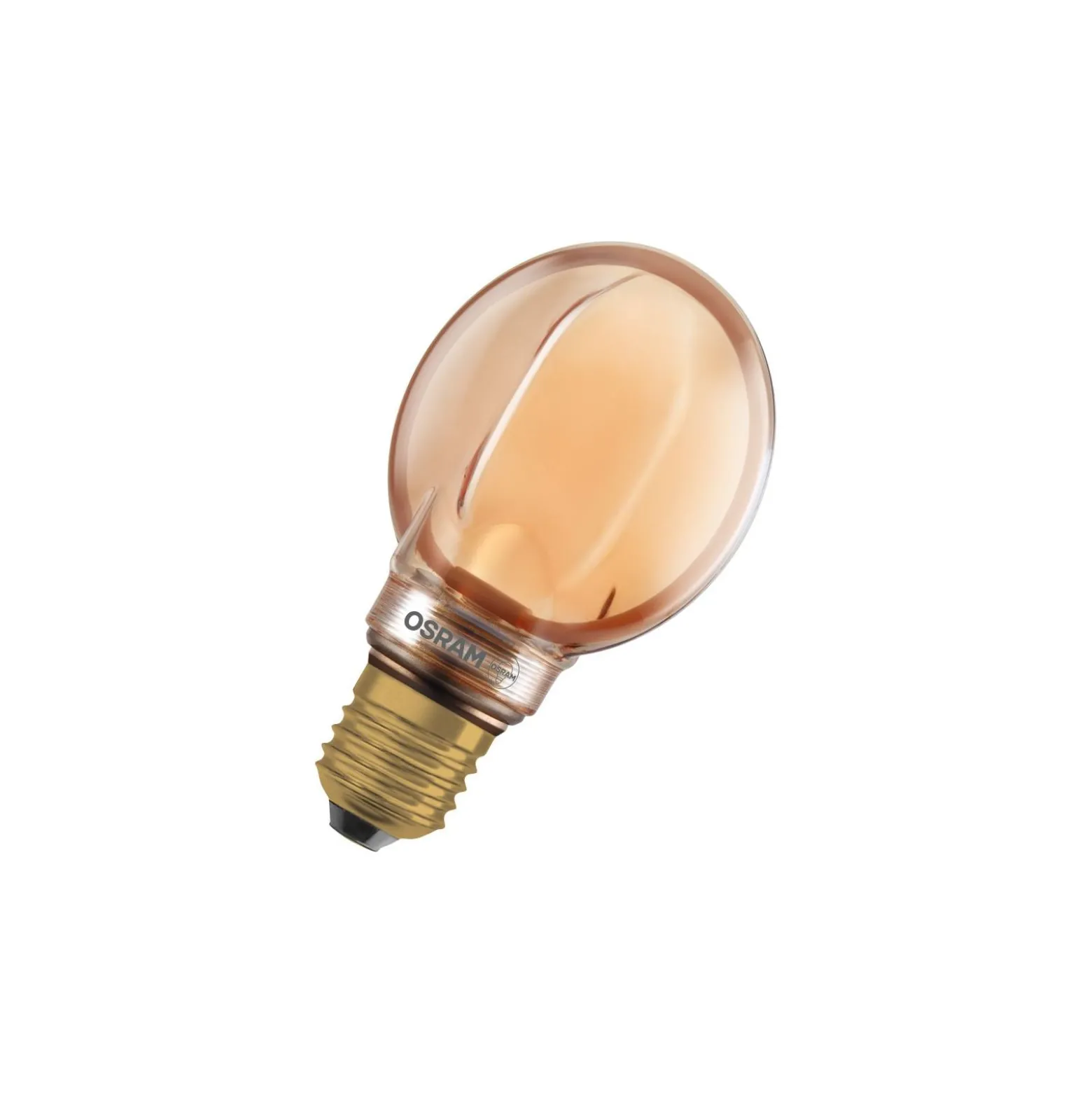 Osram Vintage 1906 LED E27 Globe Filament Guld 80mm 4W 220lm - 818 Extra Varm Vit | Dimbar - Ersättare 22W