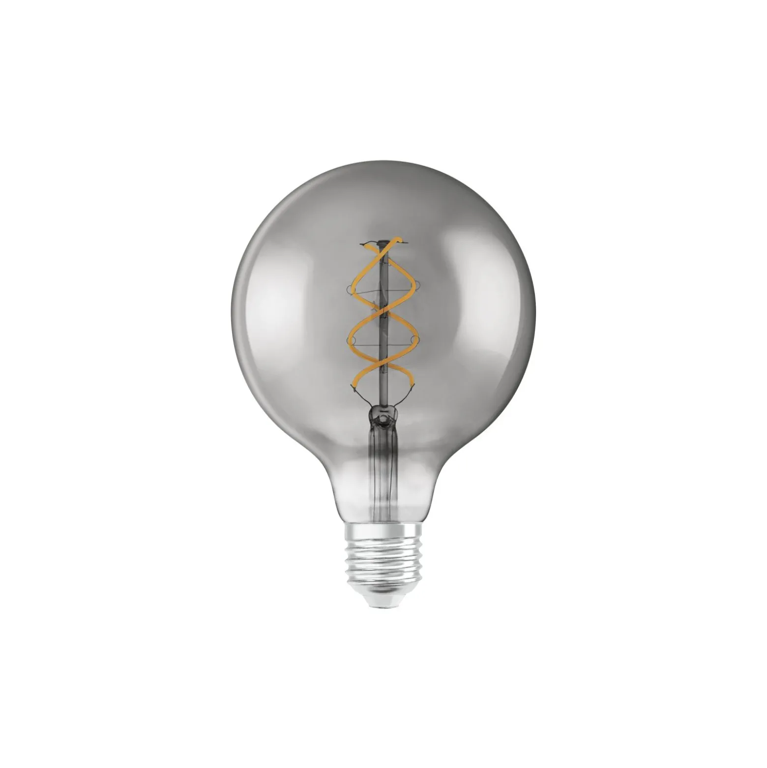 Osram Vintage 1906 LED E27 Globe Filament Smoke 125mm 5W 140lm - 818 Extra Varm Vit | Ersättare 15W