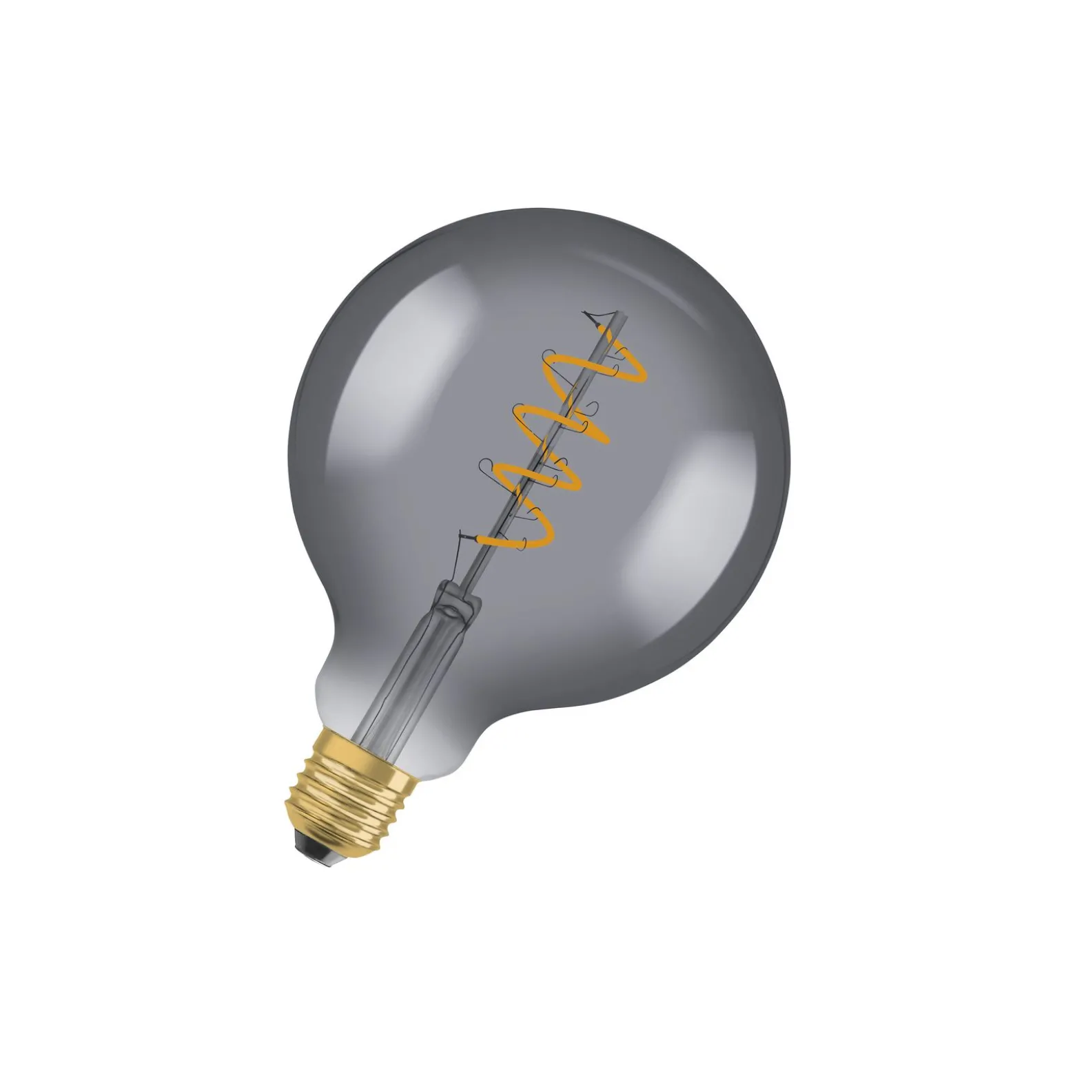 Osram Vintage 1906 LED E27 Globe Filament Smoke 125mm 5W 140lm - 818 Extra Varm Vit | Ersättare 15W