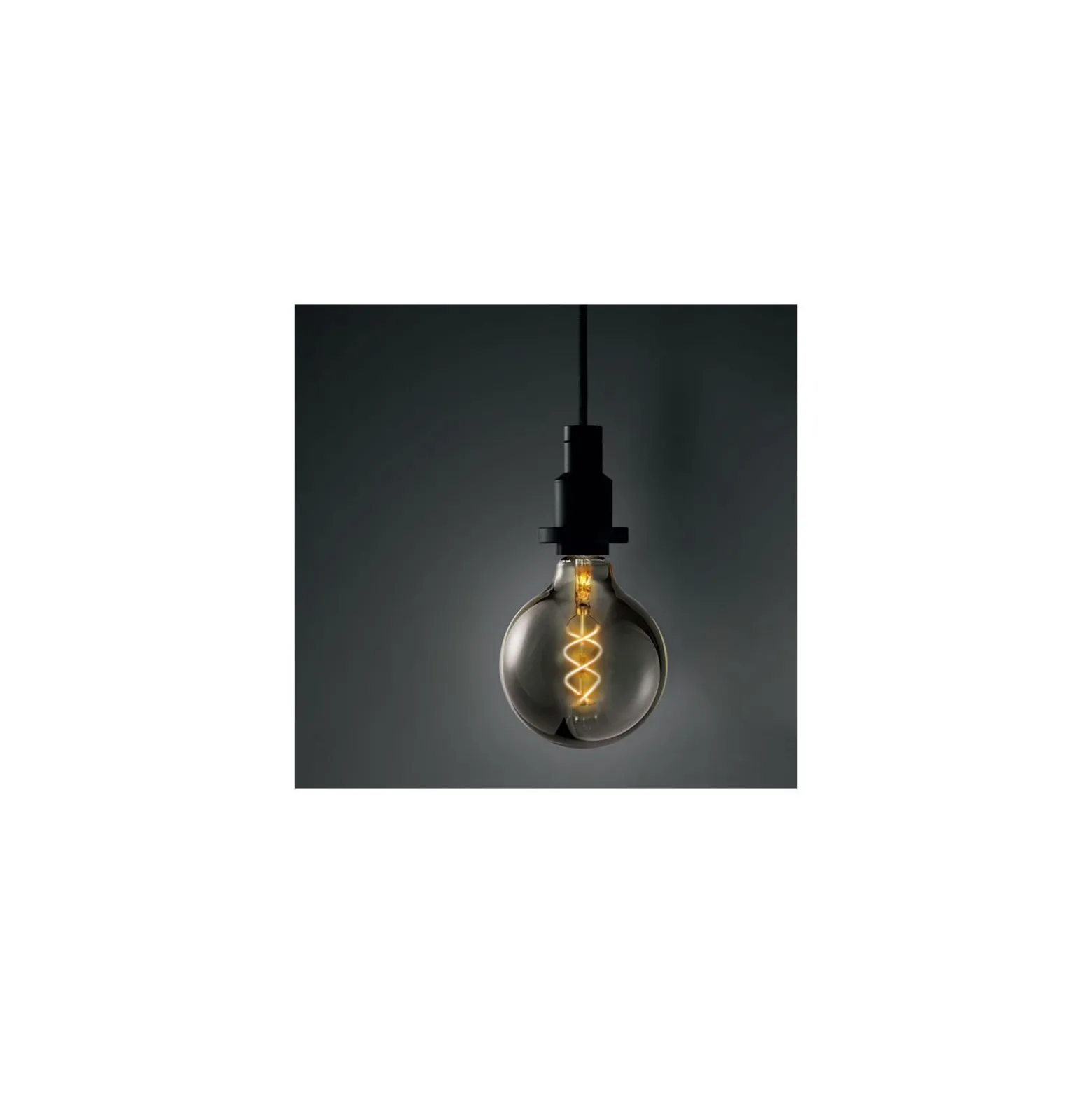 Osram Vintage 1906 LED E27 Globe Filament Smoke 125mm 5W 140lm - 818 Extra Varm Vit | Ersättare 15W