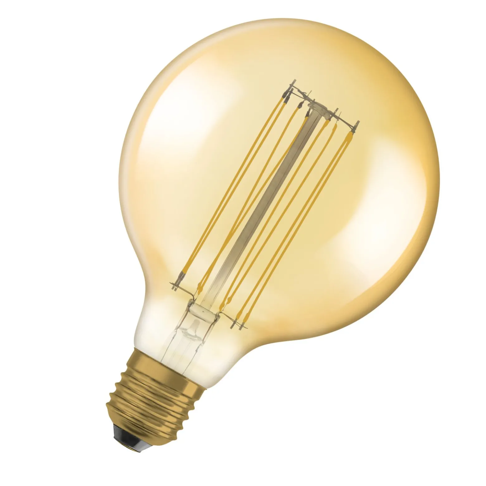 Osram Vintage 1906 LED E27 Globe Filament Gold 125mm 8.8W 806lm - 822 Extra Warm White | Dimmable