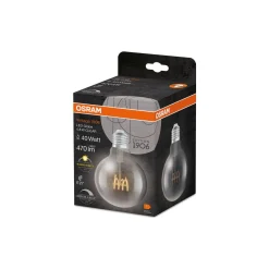 Osram Vintage 1906 LED E27 Globe Filament Klar 4.8W 470lm - 827 Extra Varm Vit | Dimbar - Ersättare 40W