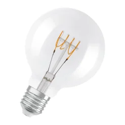 Osram Vintage 1906 LED E27 Globe Filament Klar 4.8W 470lm - 827 Extra Varm Vit | Dimbar - Ersättare 40W