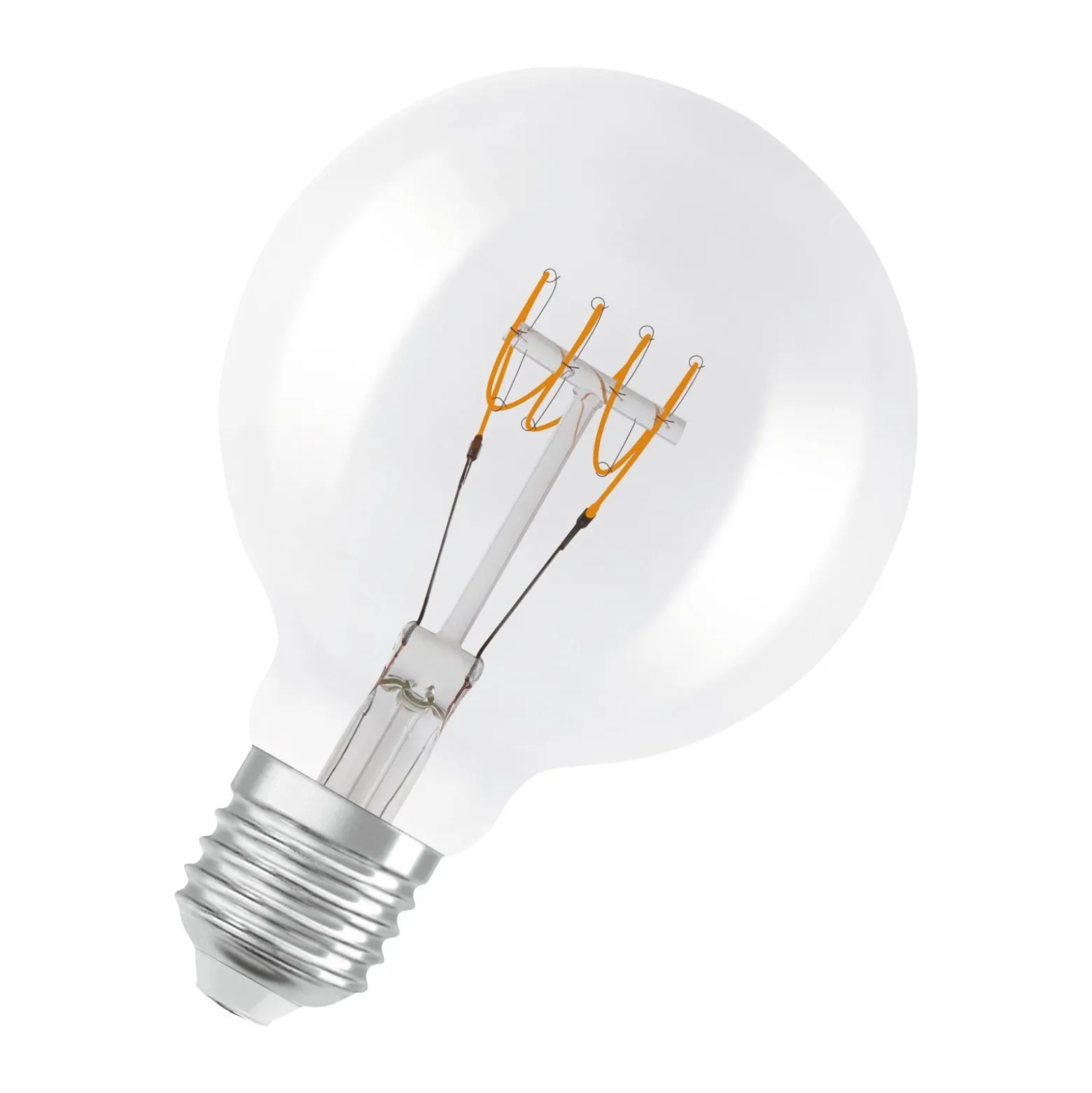 Osram Vintage 1906 LED E27 Globe Filament Klar 4.8W 470lm - 827 Extra Varm Vit | Dimbar - Ersättare 40W