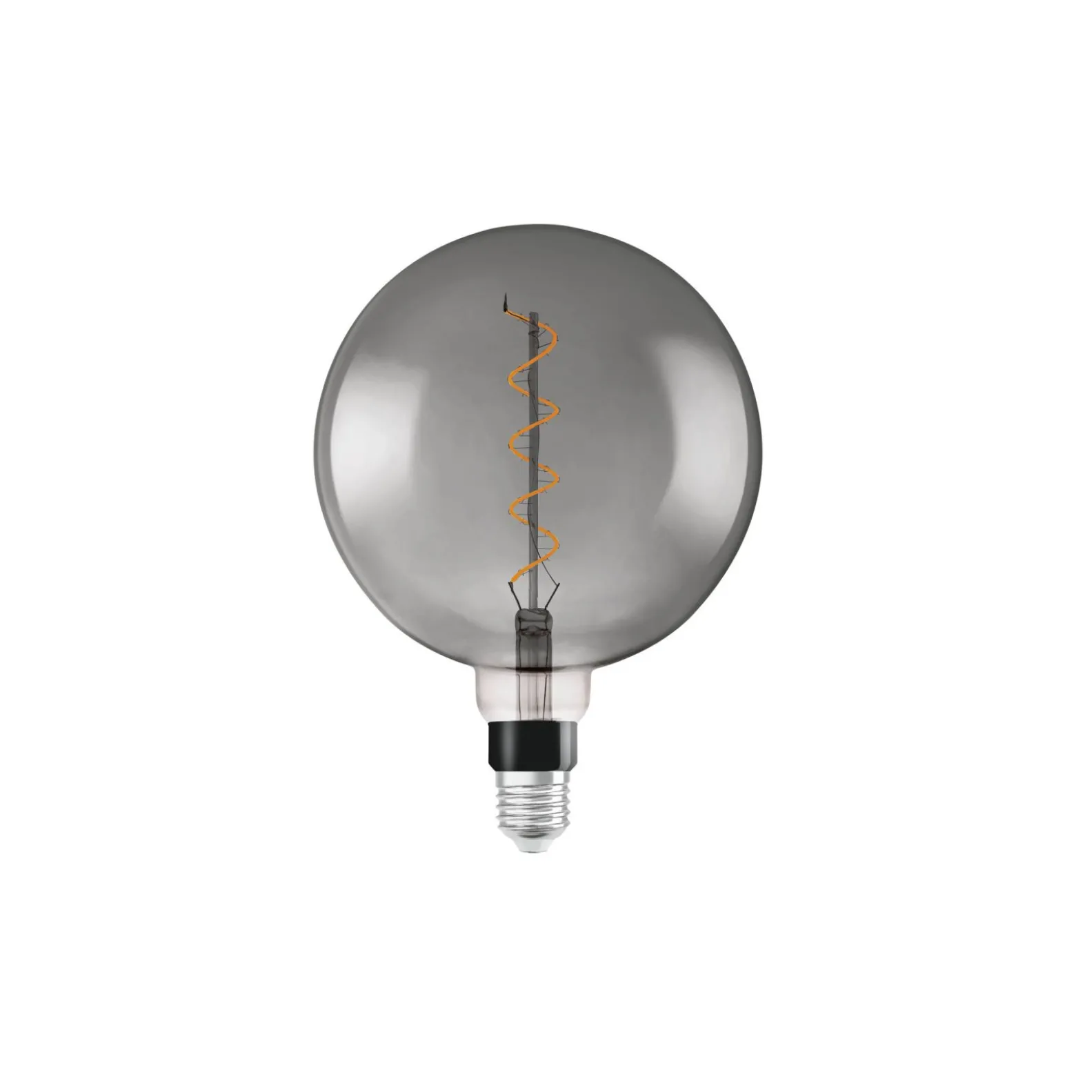 Osram Vintage 1906 LED E27 Globe Filament Smoke 200mm 5W 110lm - 818 Extra Varm Vit | Dimbar - Ersättare 25W