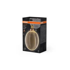 Osram Vintage 1906 LED E27 Globe Filament Guld 183mm 4W 220lm - 818 Extra Varm Vit | Dimbar - Ersättare 22W