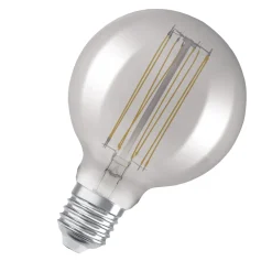 Osram Vintage 1906 LED E27 Globe Filament Smokey 95mm 11W 500lm - 818 Extra Warm White | Dimmable