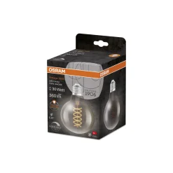Osram Vintage 1906 LED E27 Globe Filament Smokey 95mm 7.8W 360lm - 818 Extra Warm White | Dimmable