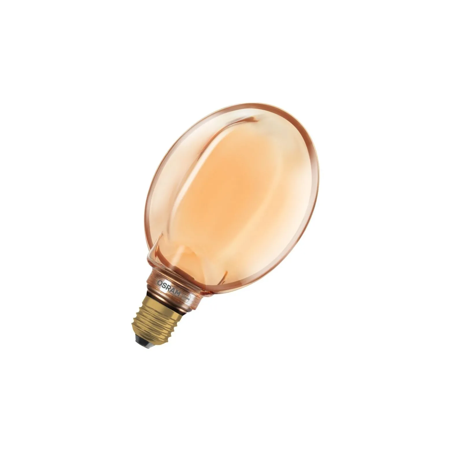 Osram Vintage 1906 LED E27 Globe Filament Guld 130mm 4W 220lm - 818 Extra Varm Vit | Dimbar - Ersättare 22W