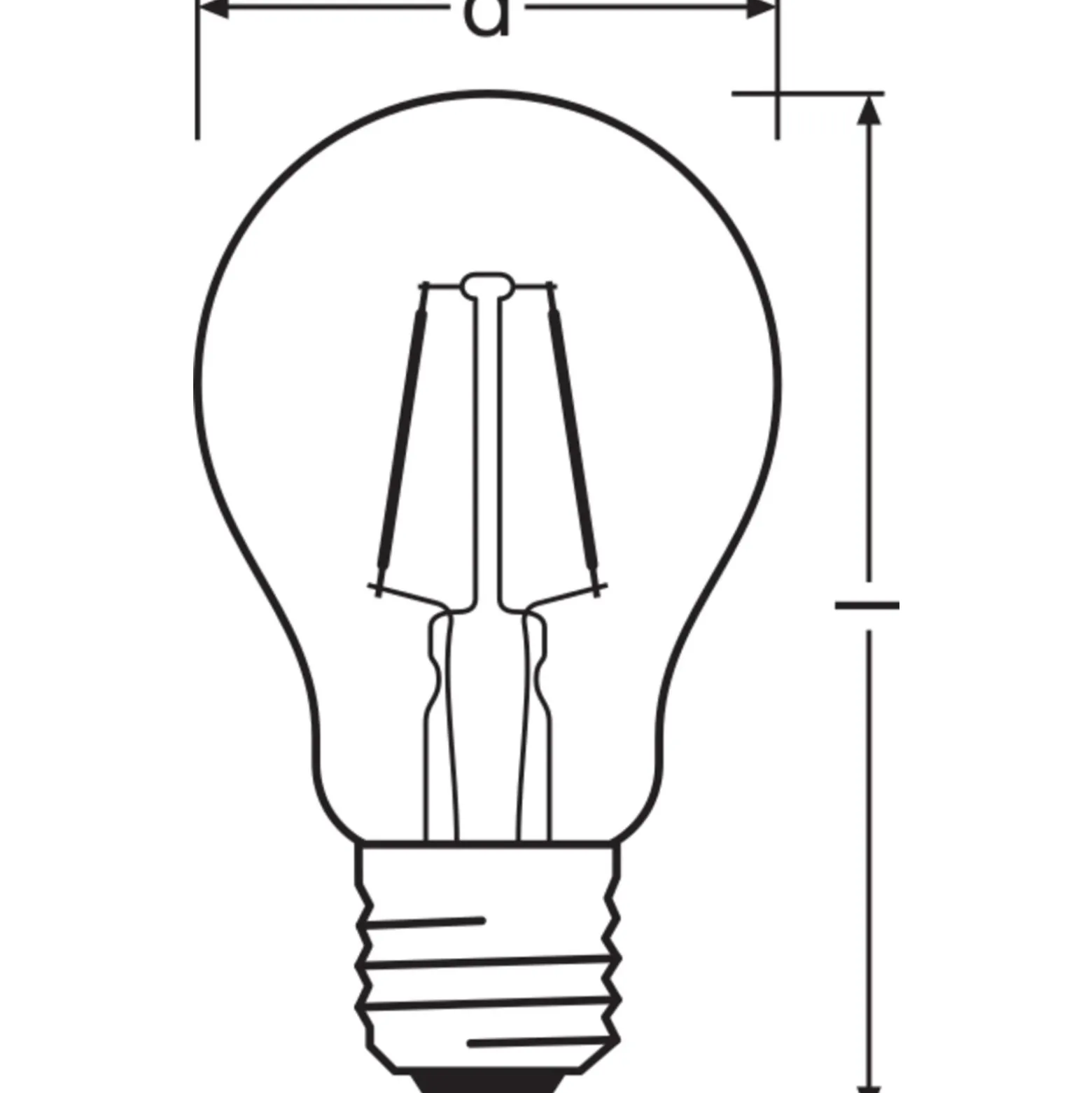 Osram Vintage 1906 LED E27 Päron Filament Guld 2.5W 220lm - 824 Extra Varm Vit | Ersättare 25W