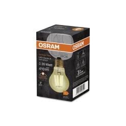Osram Vintage 1906 LED E27 Päron Filament Guld 4W 410lm - 824 Extra Varm Vit | Ersättare 40W