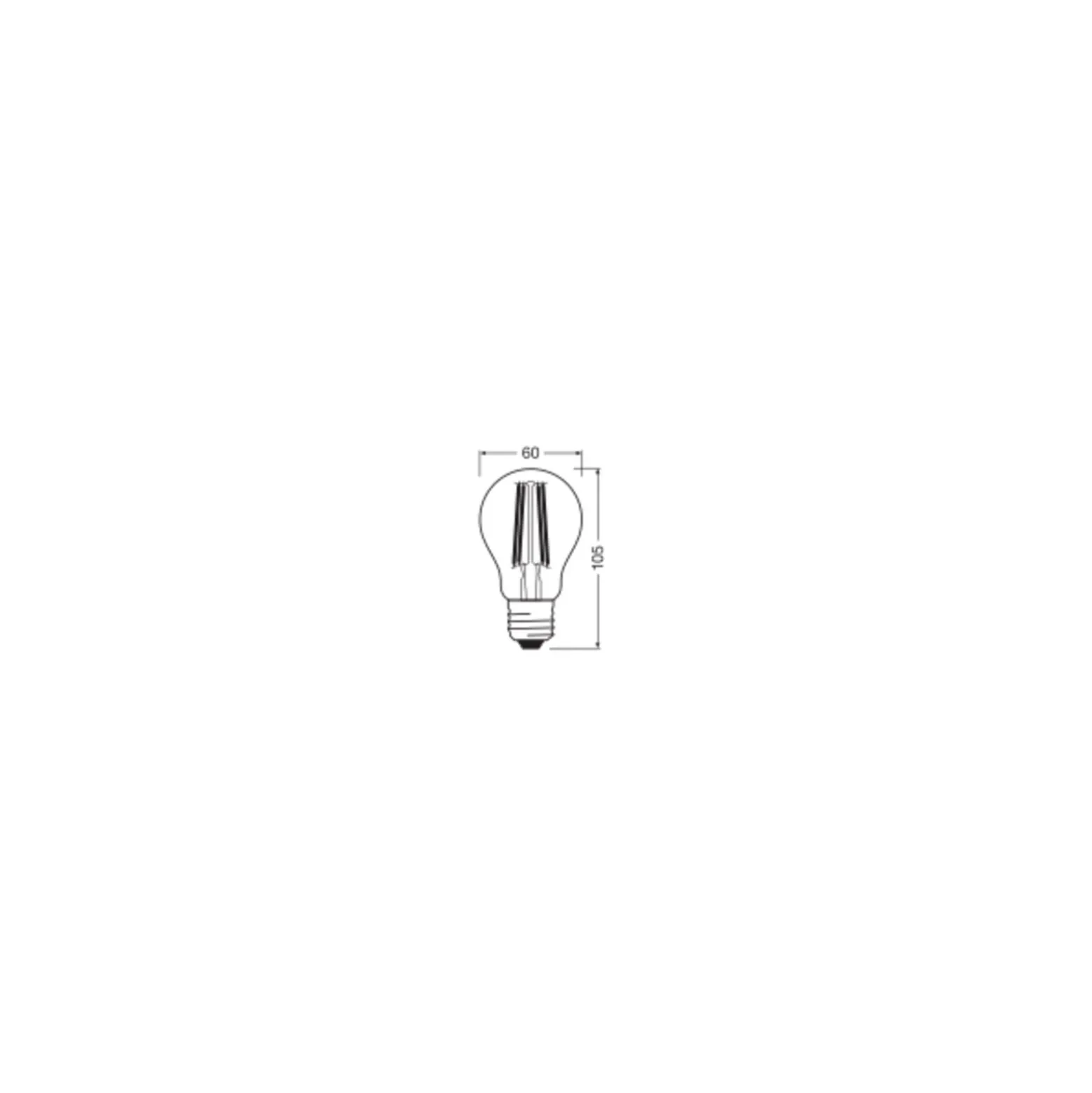 Osram Vintage 1906 LED E27 Päron Filament Guld 7.5W 865lm - 825 Extra Varm Vit | Ersättare 60W