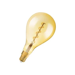 Osram Vintage 1906 LED E27 Päron Filament Guld 160mm 5W 300lm - 820 Extra Varm Vit | Dimbar - Ersättare 40W