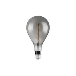 Osram Vintage 1906 LED E27 Päron Filament Smoke 160mm 5W 110lm - 818 Extra Varm Vit | Dimbar - Ersättare 25W
