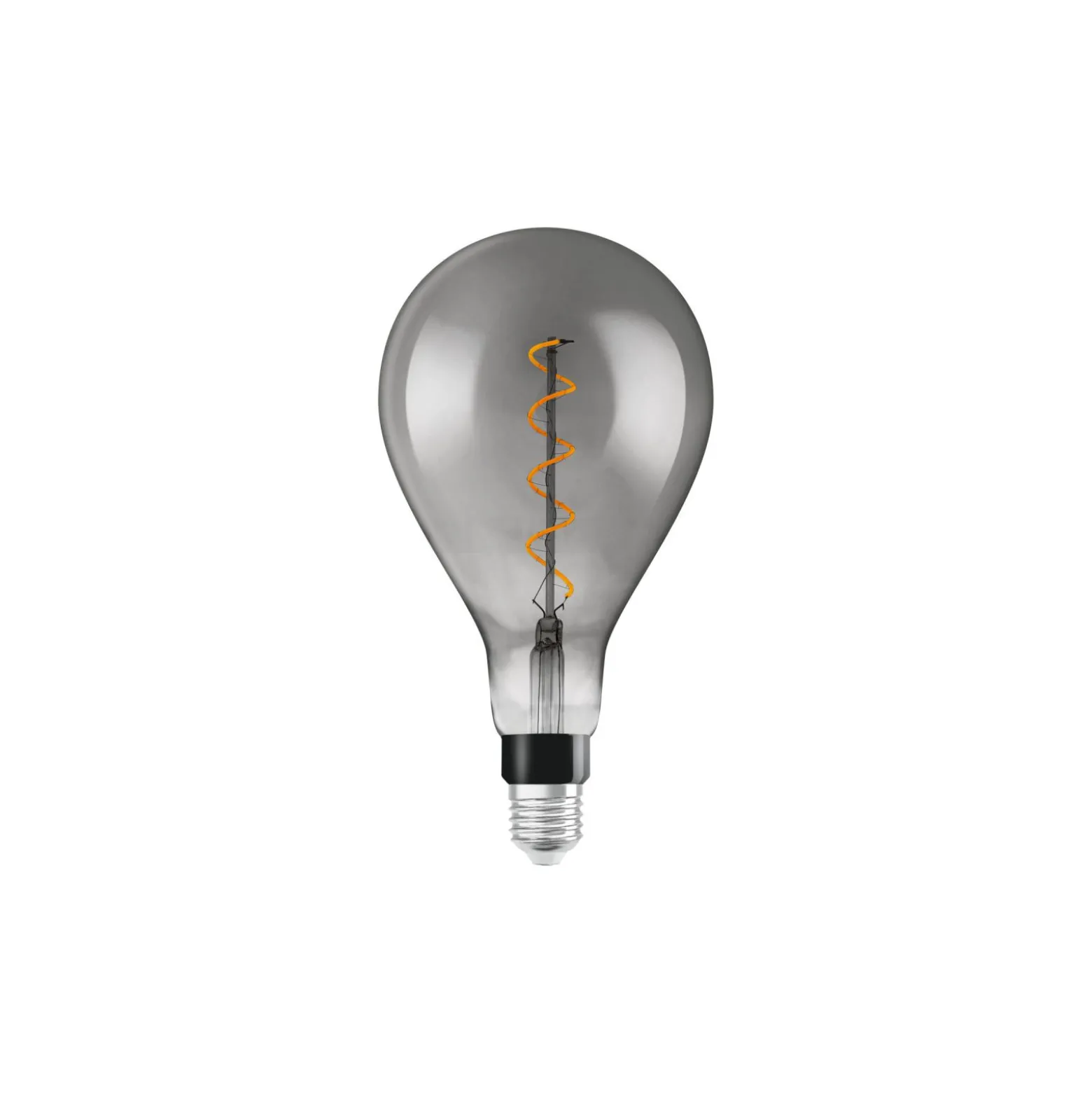 Osram Vintage 1906 LED E27 Päron Filament Smoke 160mm 5W 110lm - 818 Extra Varm Vit | Dimbar - Ersättare 25W