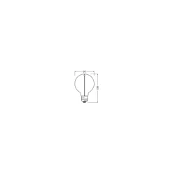 Osram Vintage 1906 LED E27 Special Filament Klar 2.2W Päron120lm - 827 Extra Varm Vit | Ersättare 15W