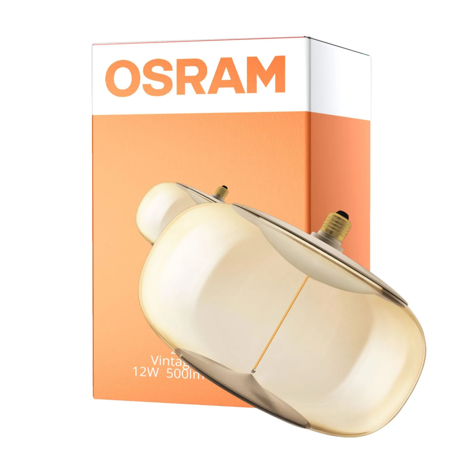 Osram Vintage 1906 LED E27 Special Filament Smoke 12W 500lm - 818 Extra Varm Vit | Dimbar - Ersättare 40W