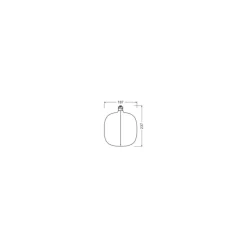 Osram Vintage 1906 LED E27 Special Filament Smoke Tall 4.8W 100lm - 818 Extra Varm Vit | Dimbar - Ersättare 15W