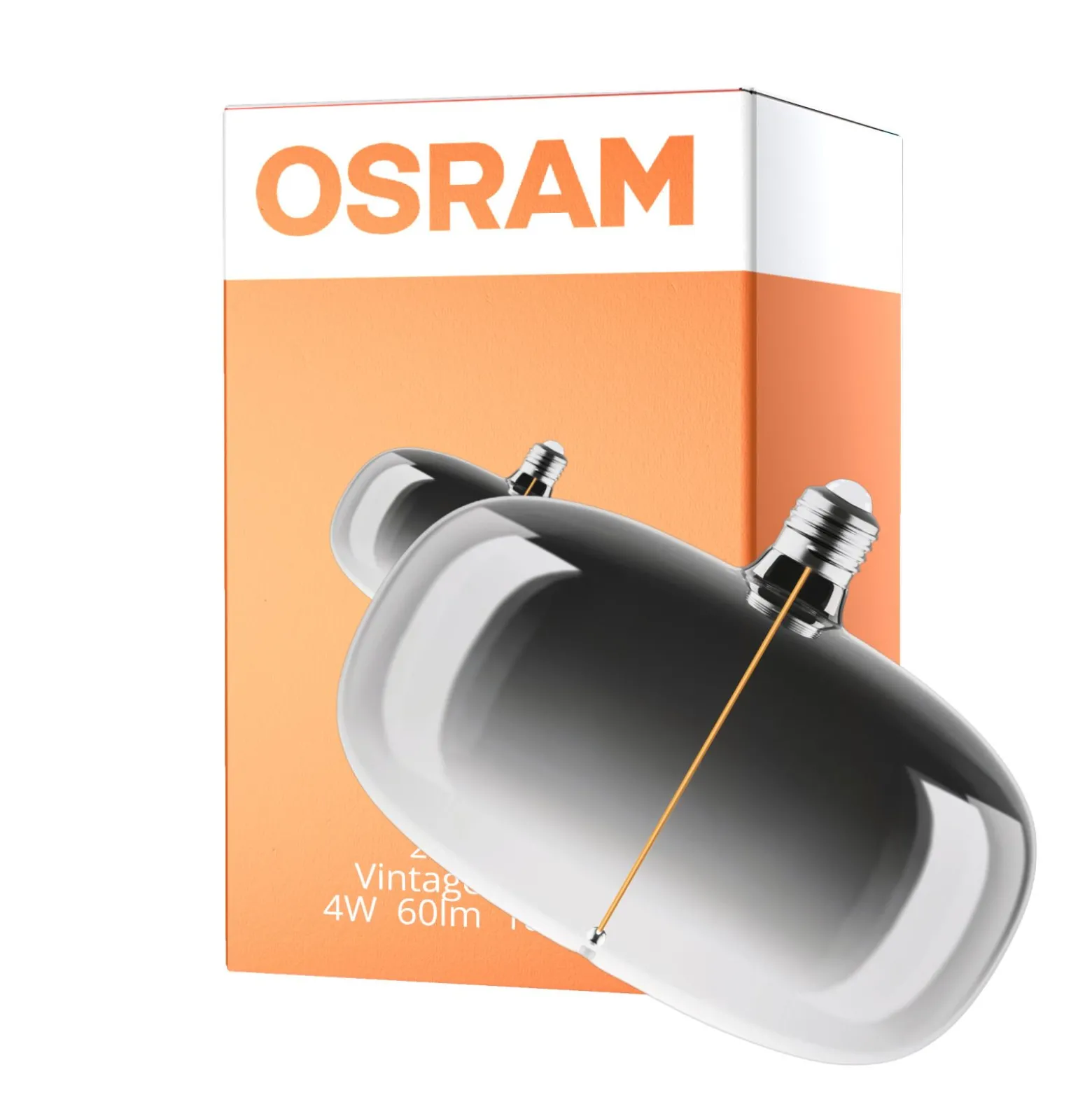 Osram Vintage 1906 LED E27 Special Filament Smoke 4W 60lm - 818 Extra Varm Vit | Dimbar - Ersättare 15W